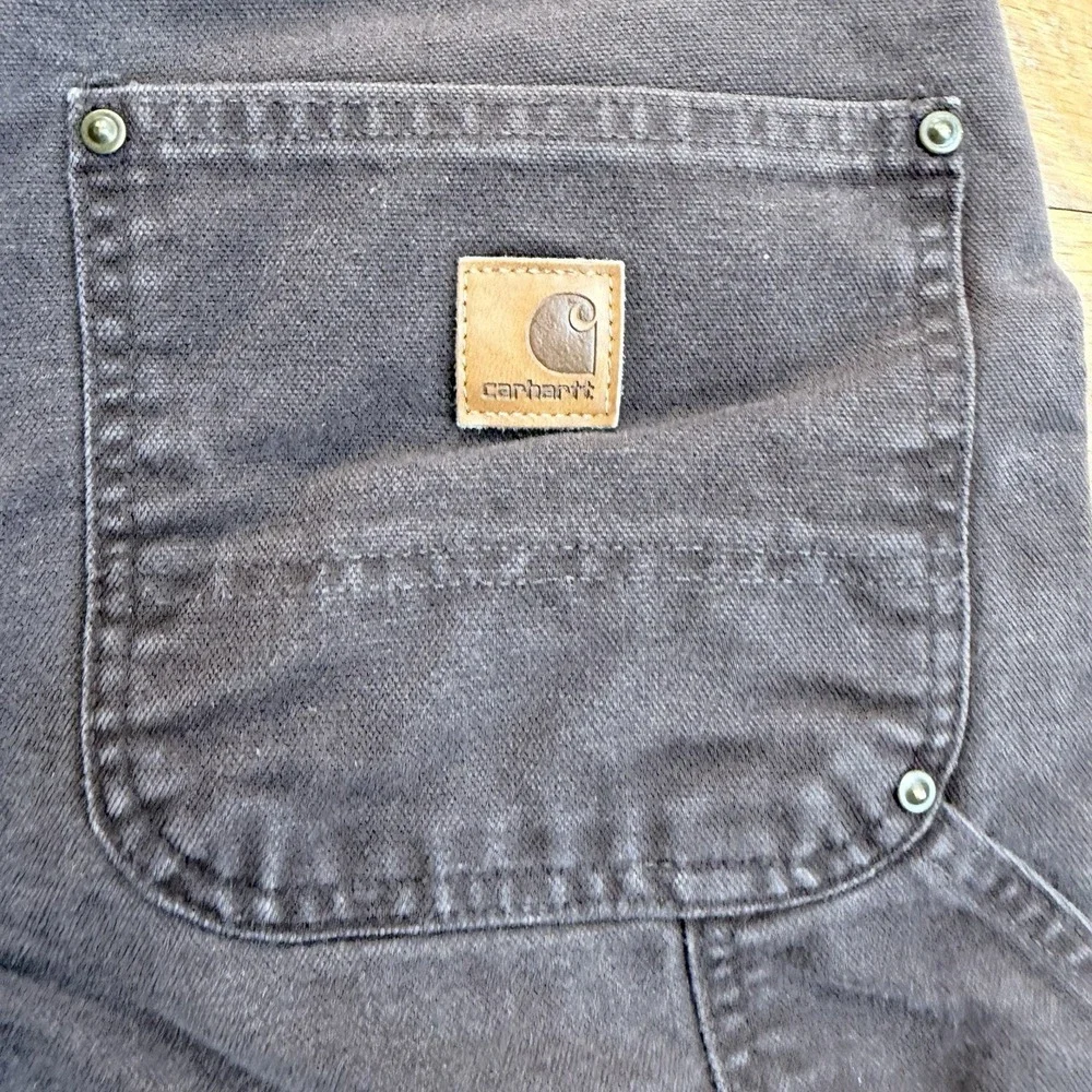 Carhartt Double Knee Pants 34x36 Brown B136‎ DKB Carpenter Duck Canvas Work